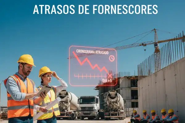 Como Atrasos de Fornecedores Detonam o Caminho Crítico da Obra